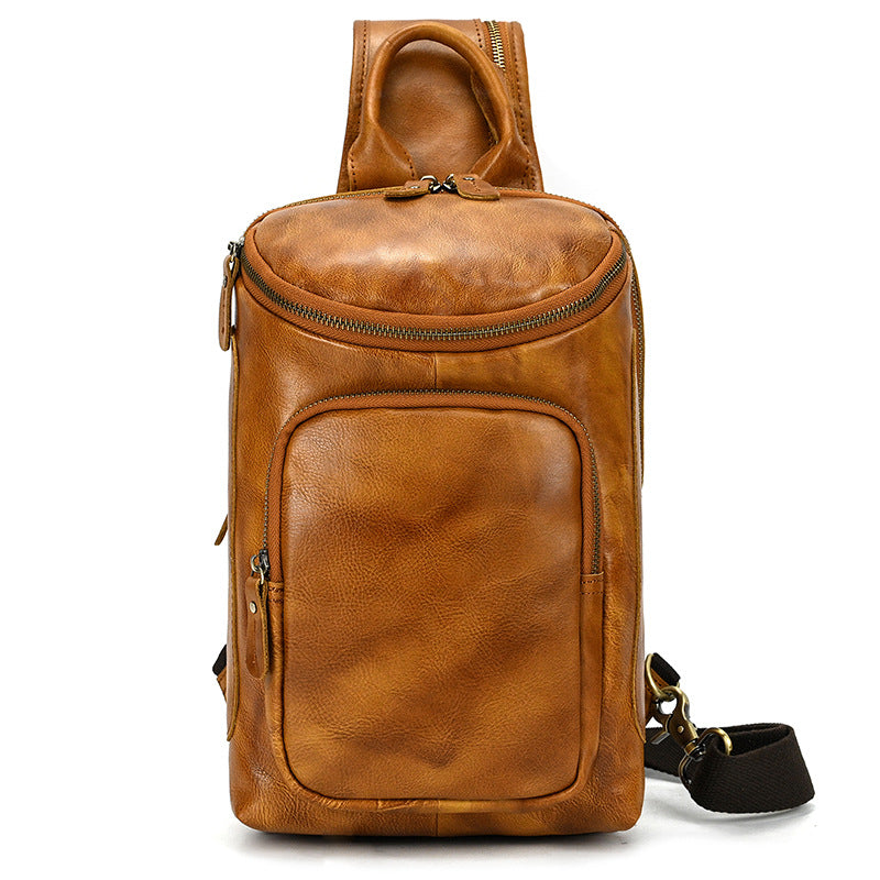 Retro Leather Chest Sling