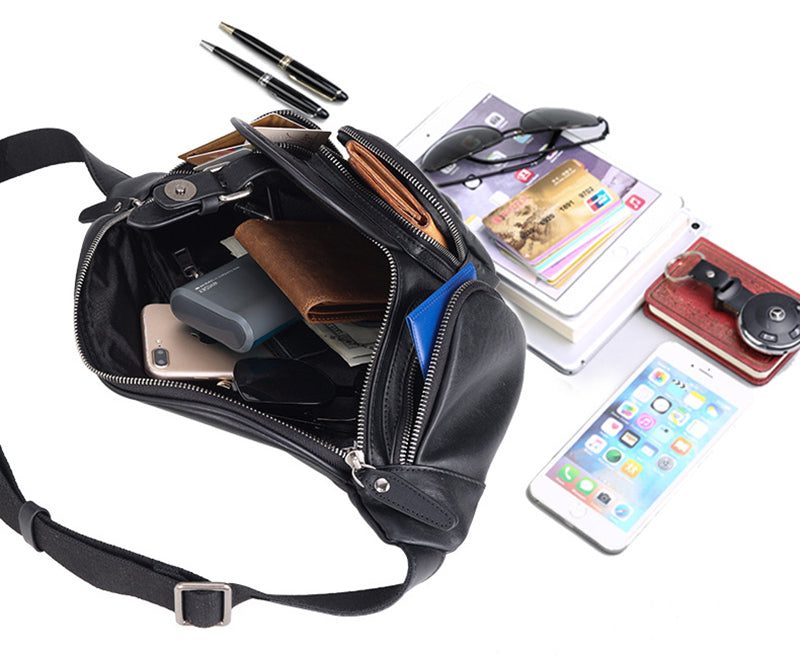 Leather Sling Chest Pack