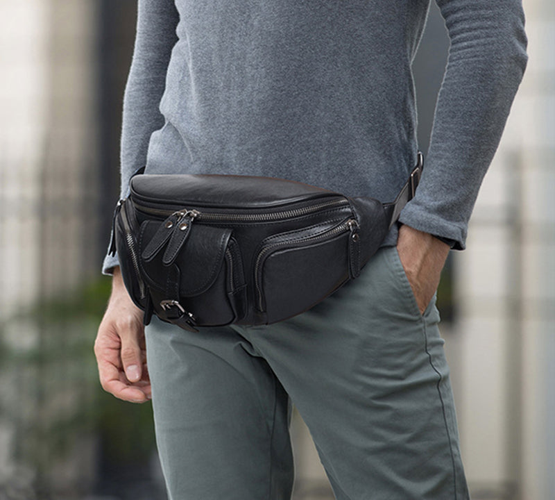 Leather Sling Chest Pack