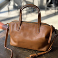 Vintage Leather Satchel Crossbody