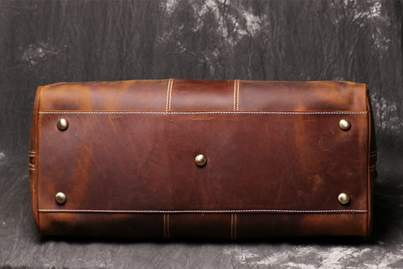 Retro Leather Carry-On Duffel