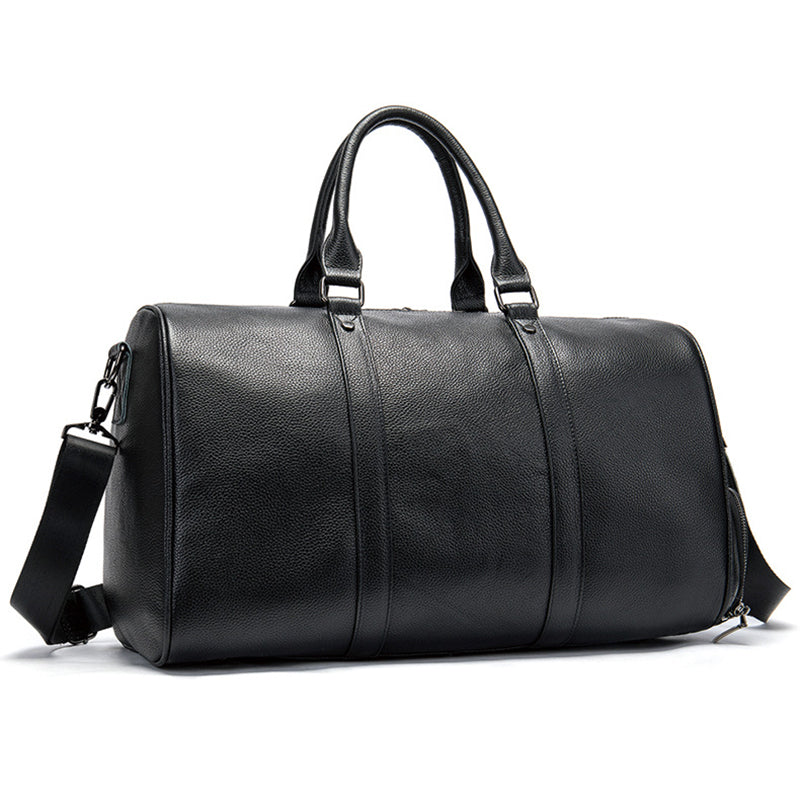 Leather Weekender with Shoe Compartment