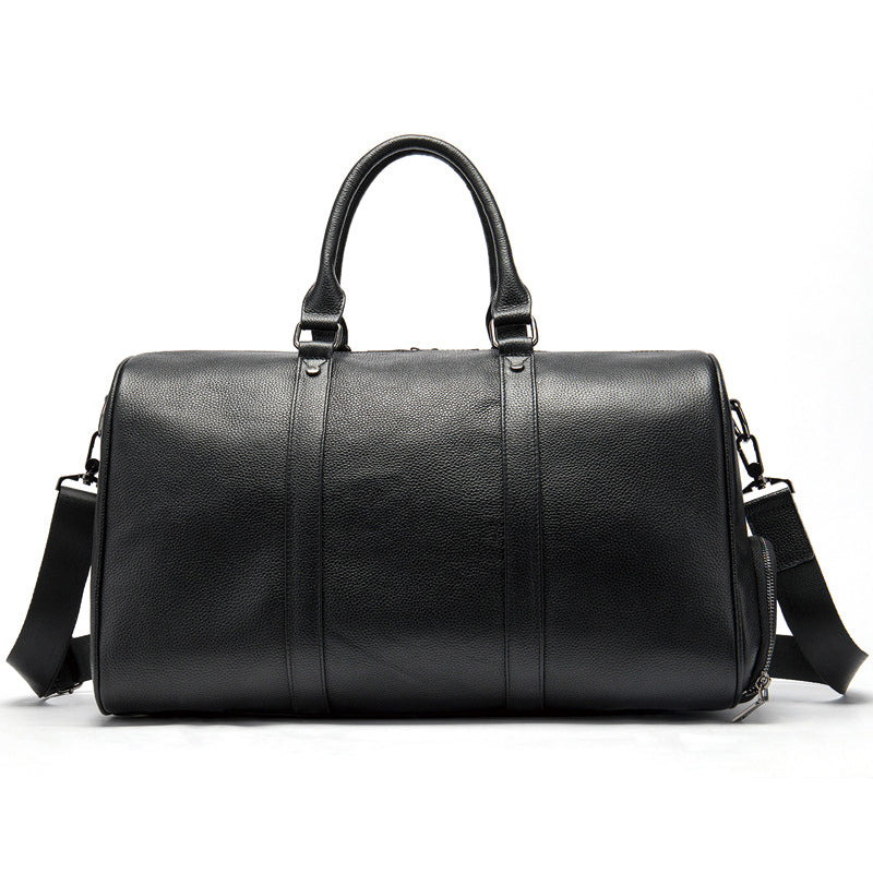 Leather Weekender with Shoe Compartment