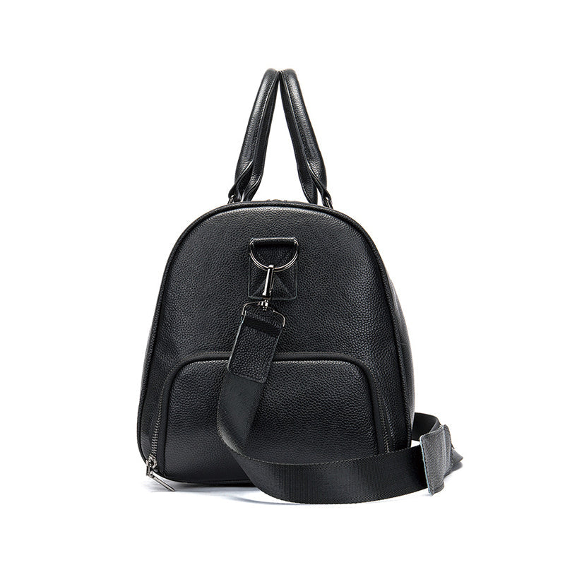 Leather Weekender with Shoe Compartment