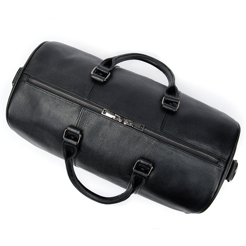 Leather Weekender with Shoe Compartment