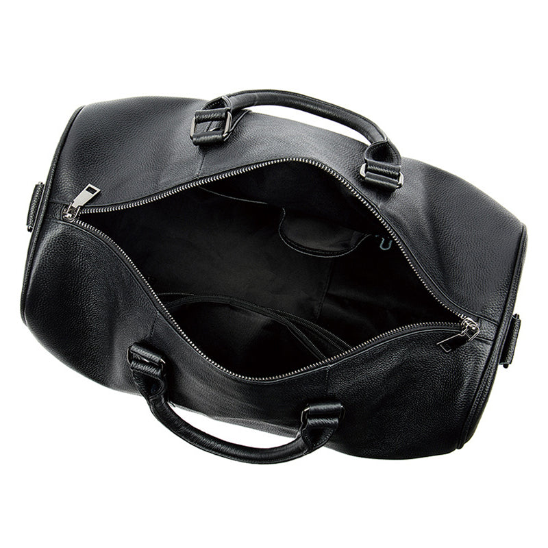 Leather Weekender with Shoe Compartment