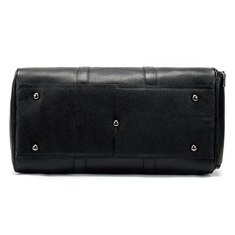 Leather Weekender with Shoe Compartment