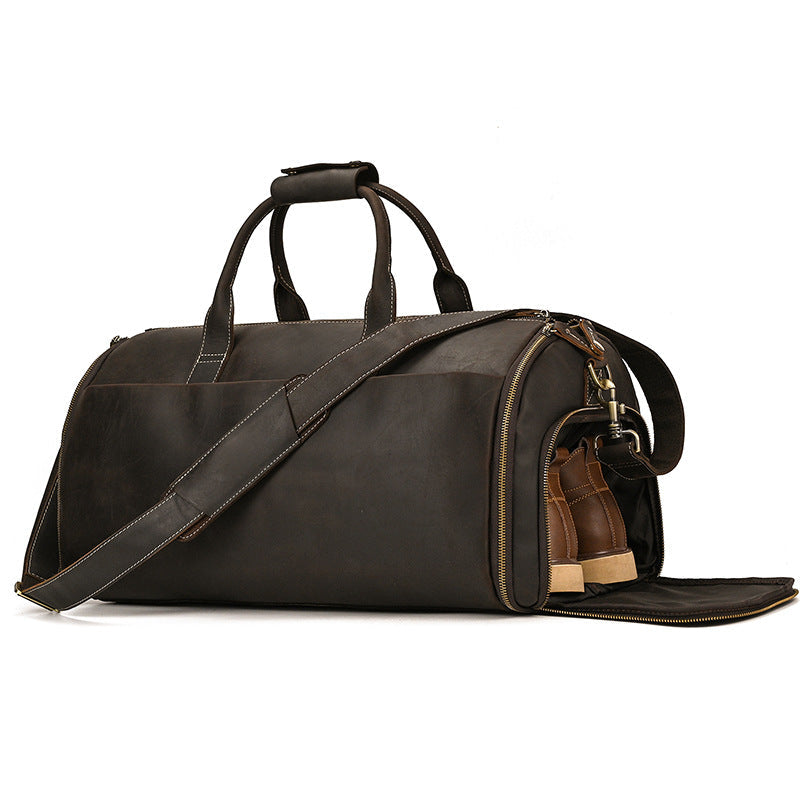 Leather Garment Duffel