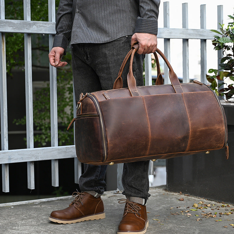 Leather Garment Duffel