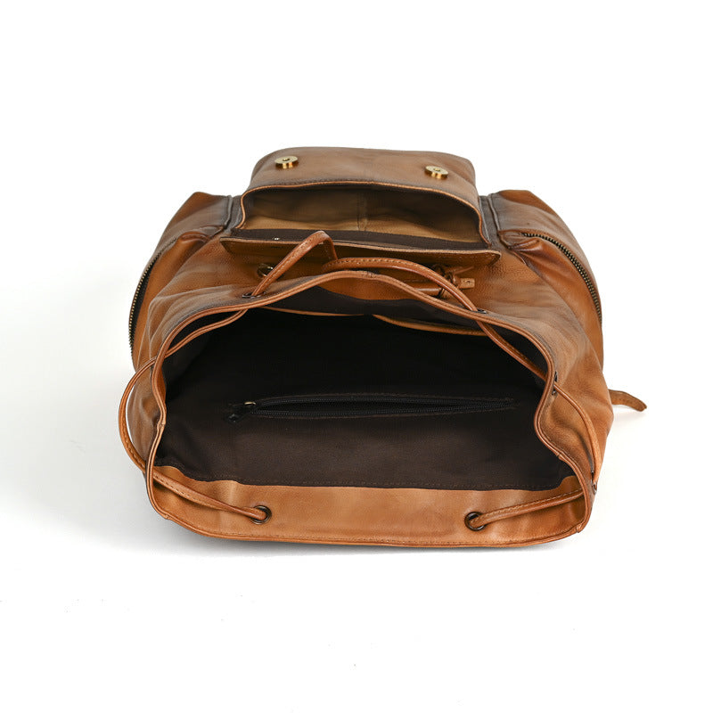 Large Leather Weekender Rucksack