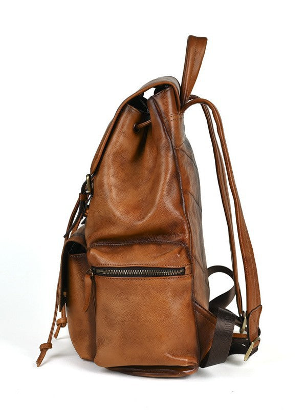 Large Leather Weekender Rucksack