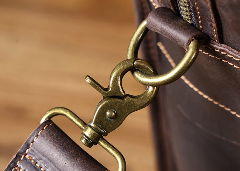 Retro Leather Portfolio Briefcase
