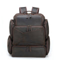 Large Crazy Horse Leather Travel Backpack