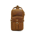 Retro Leather Sling Chest Pack