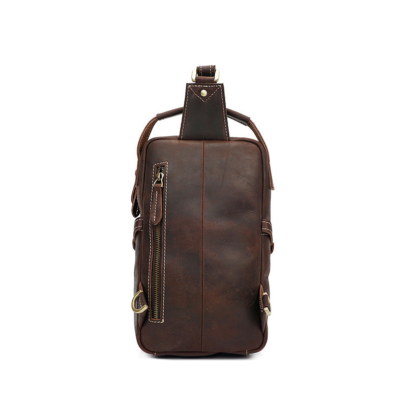 Retro Leather Sling Chest Pack