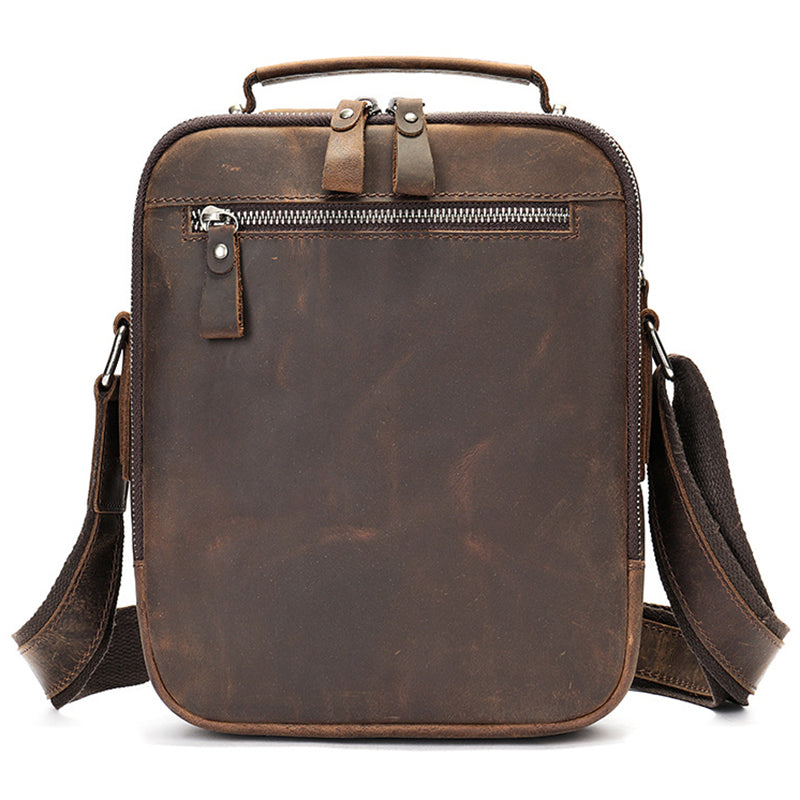 Small Leather Satchel for Men
