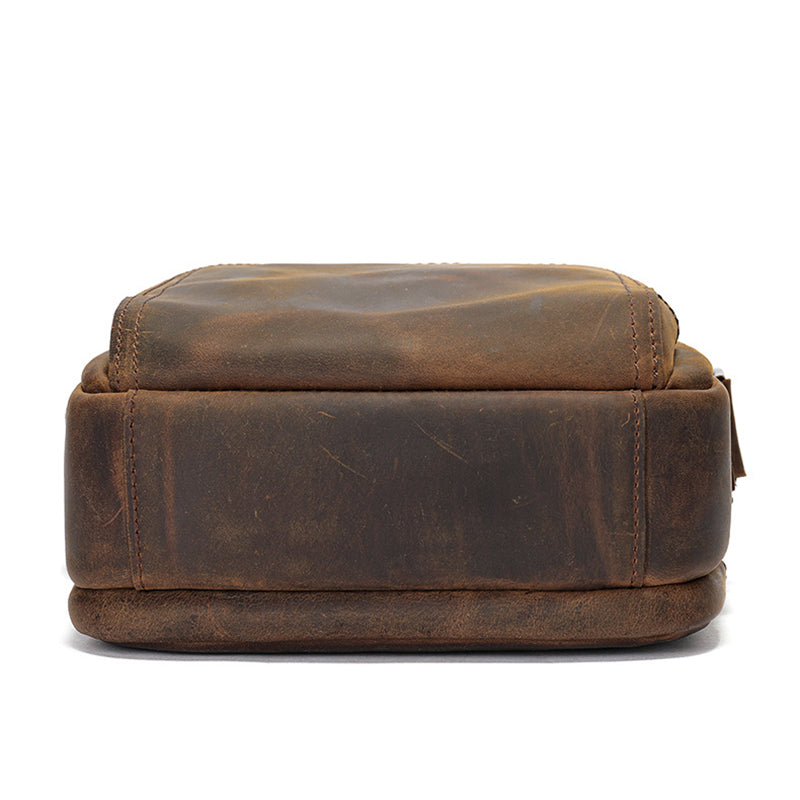 Small Leather Satchel for Men