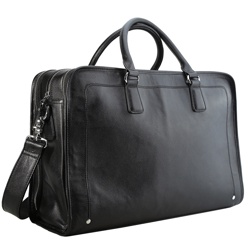 17" Leather Business Briefcase