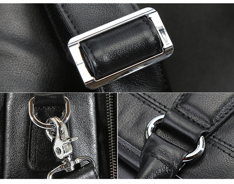 17" Leather Business Briefcase