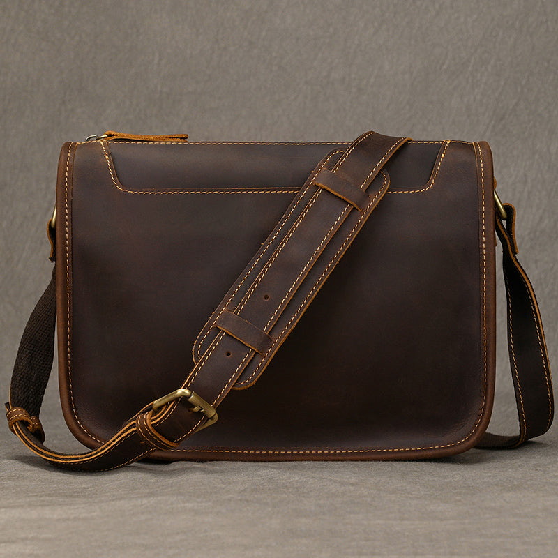 Handcrafted Leather Office Messenger