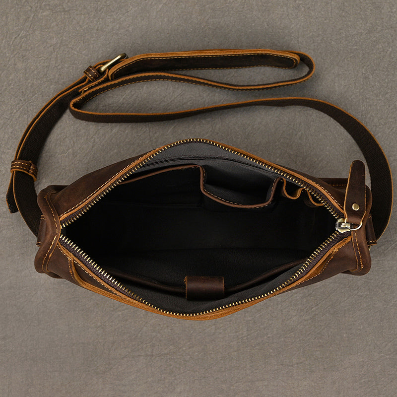 Handcrafted Leather Office Messenger