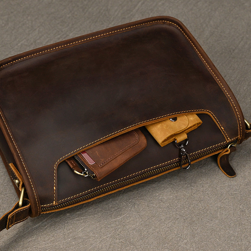 Handcrafted Leather Office Messenger