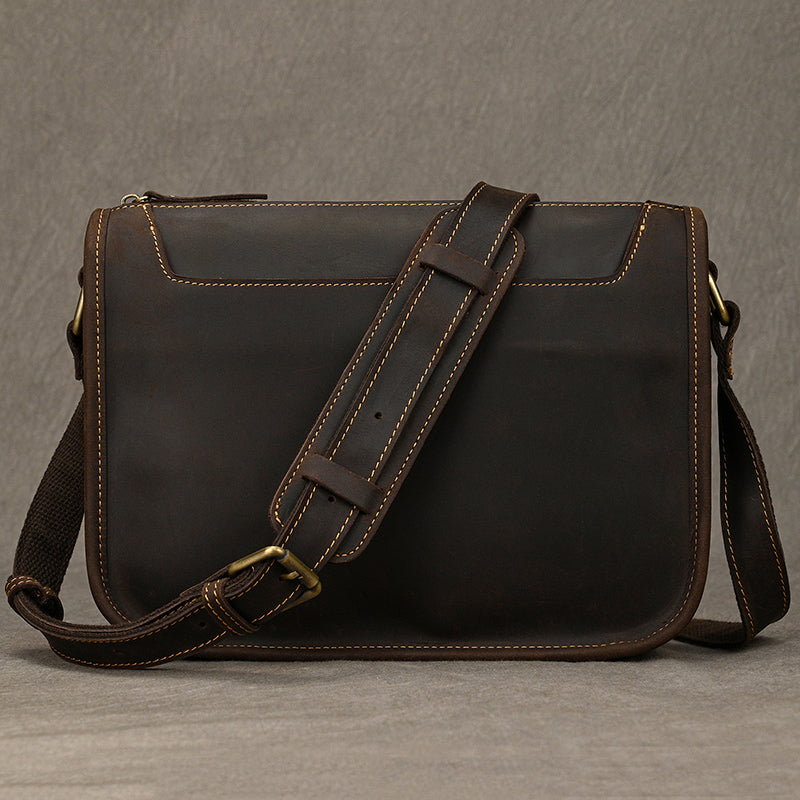 Handcrafted Leather Office Messenger
