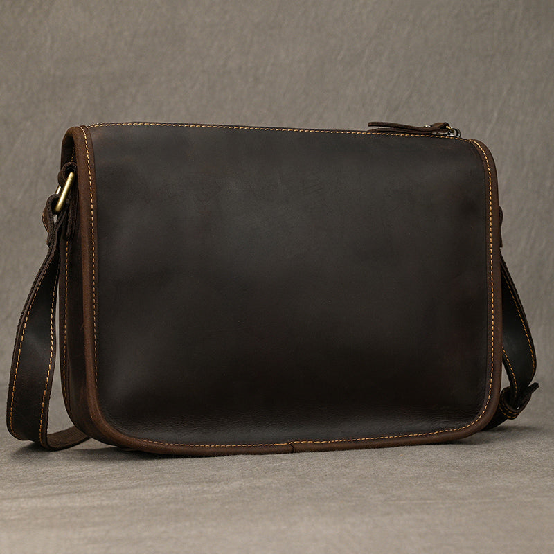 Handcrafted Leather Office Messenger