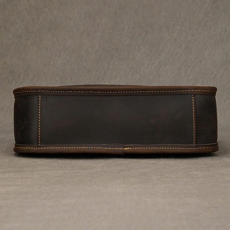 Handcrafted Leather Office Messenger