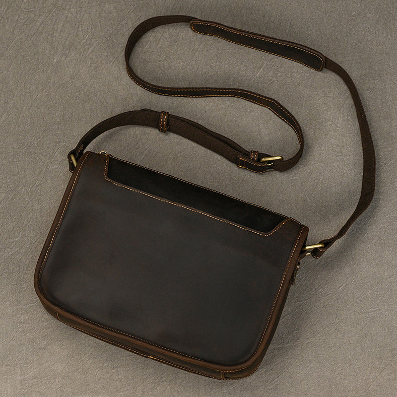 Handcrafted Leather Office Messenger