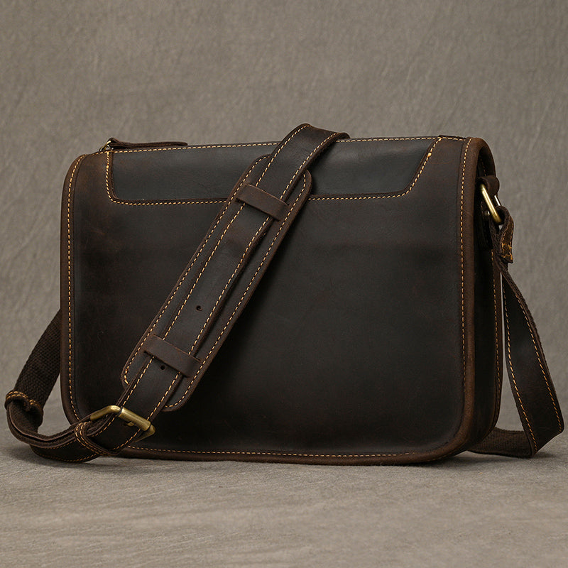 Handcrafted Leather Office Messenger