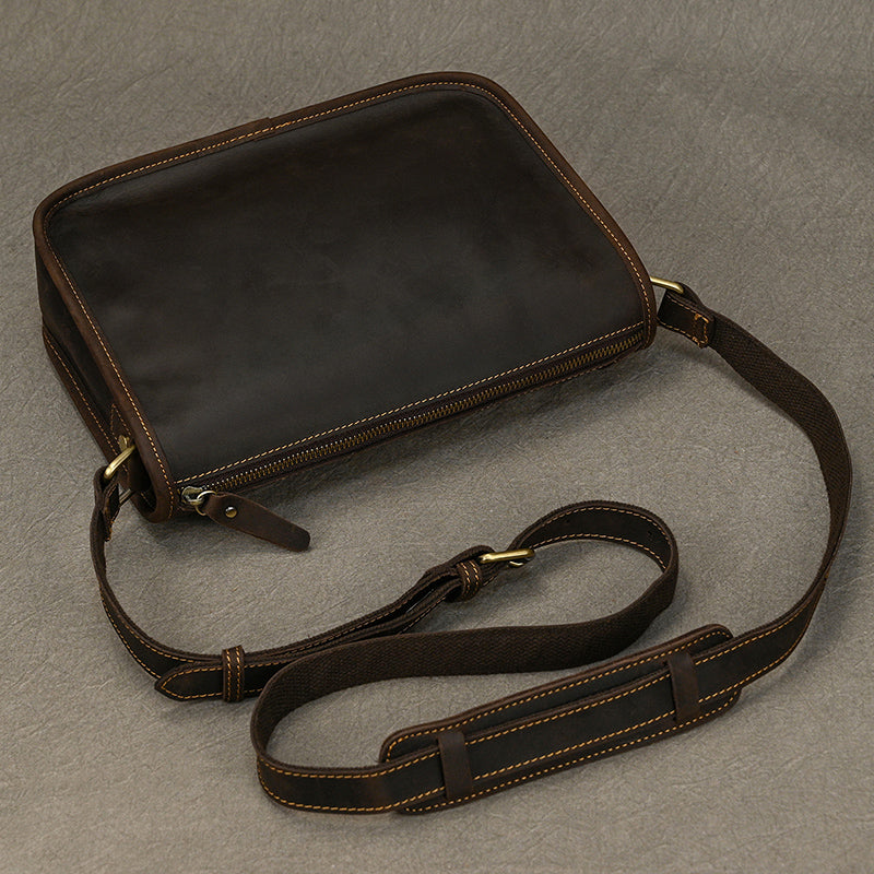 Handcrafted Leather Office Messenger
