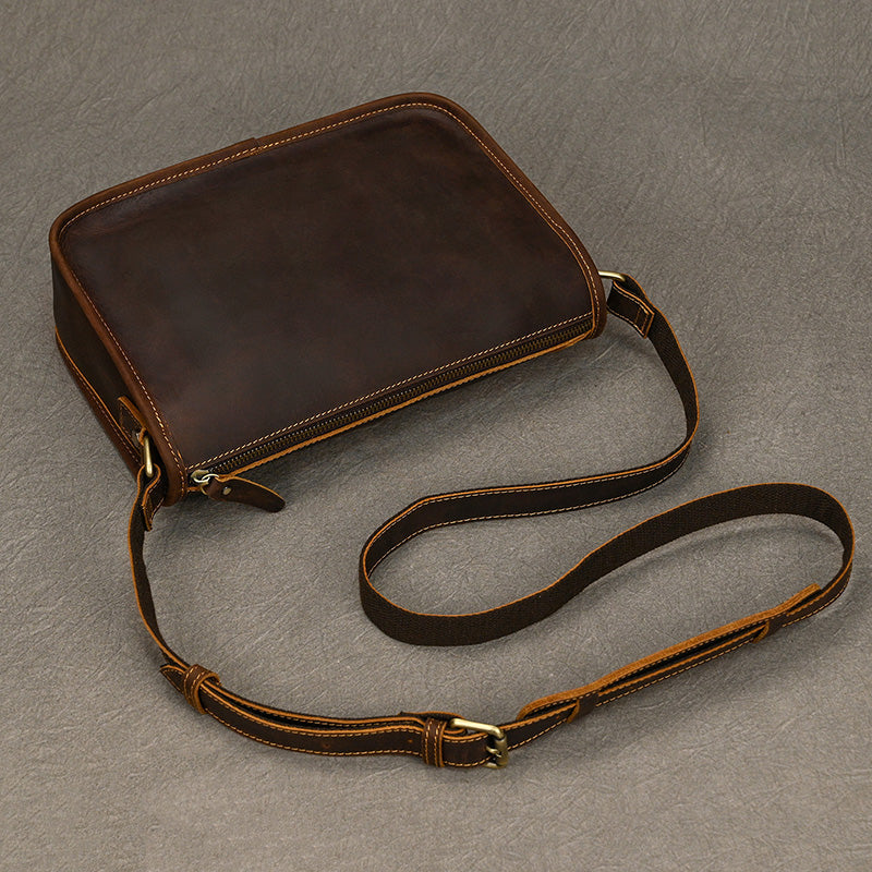 Handcrafted Leather Office Messenger