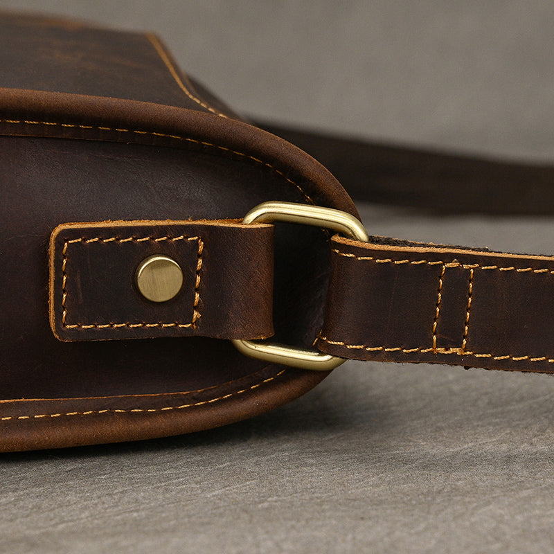 Handcrafted Leather Office Messenger