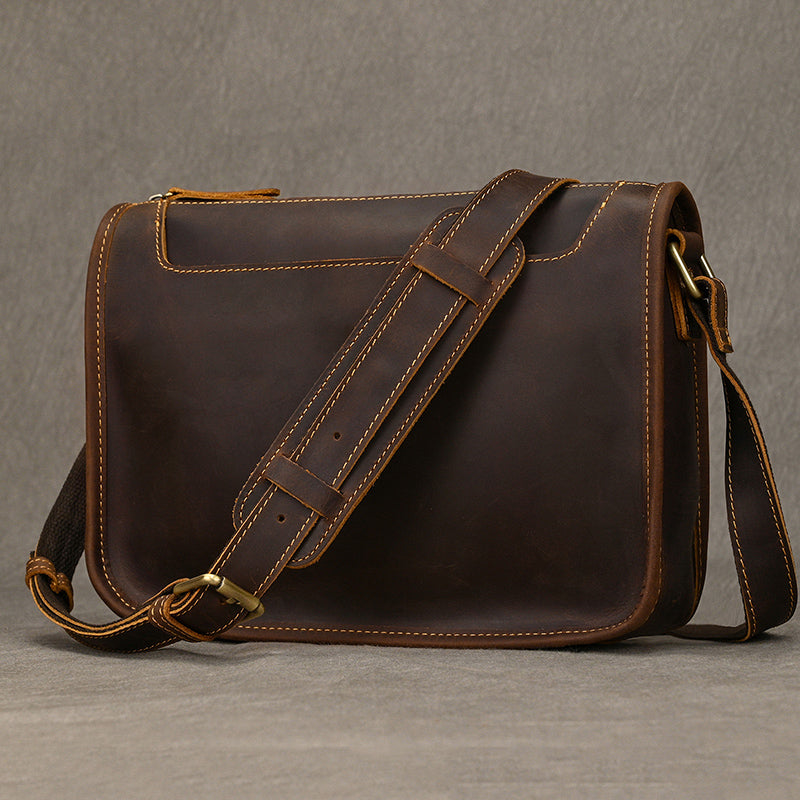 Handcrafted Leather Office Messenger
