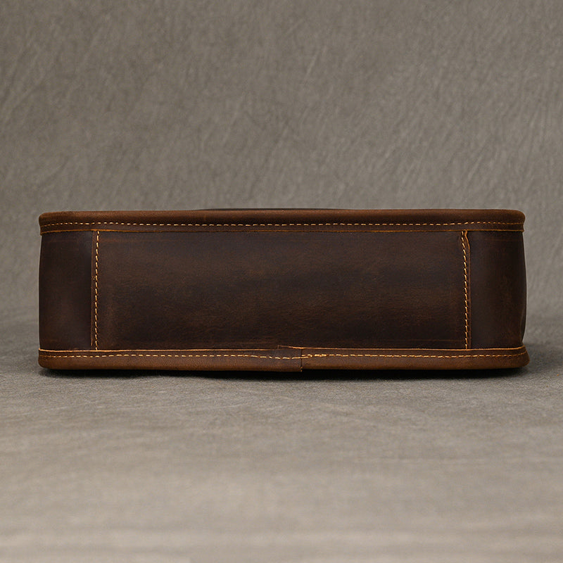 Handcrafted Leather Office Messenger