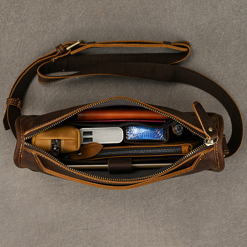 Handcrafted Leather Office Messenger