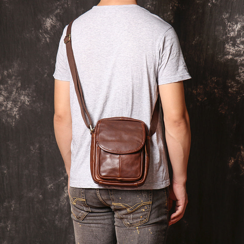 Small Leather Messenger Bag