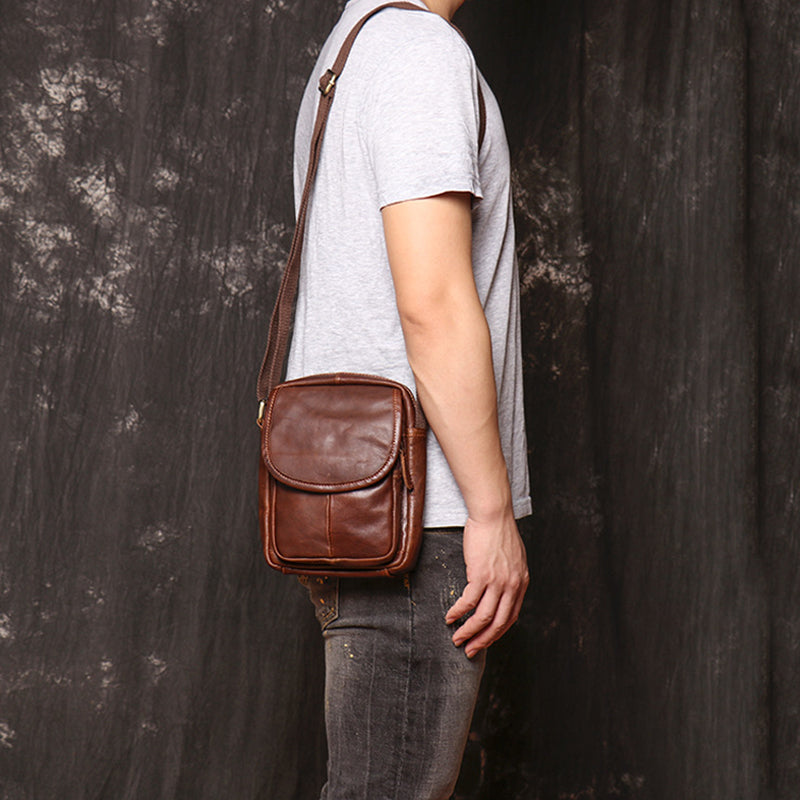 Small Leather Messenger Bag