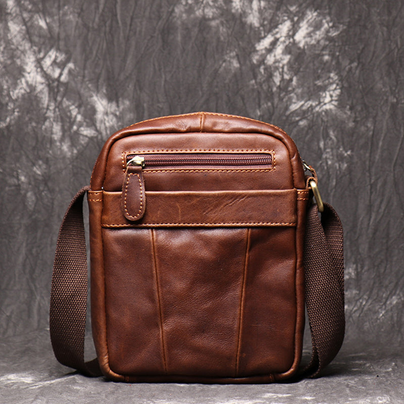 Small Leather Messenger Bag