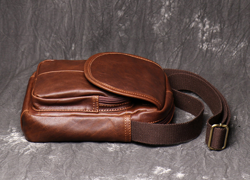 Small Leather Messenger Bag