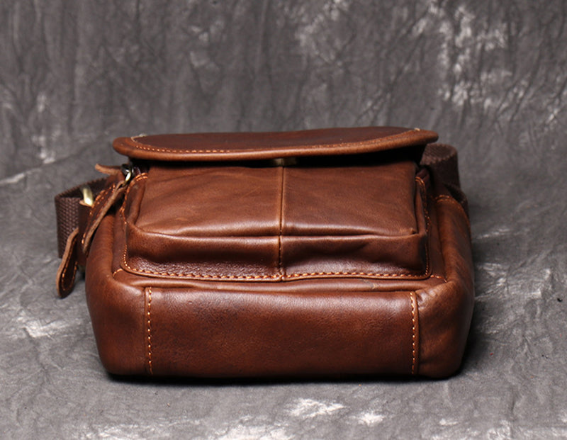 Small Leather Messenger Bag