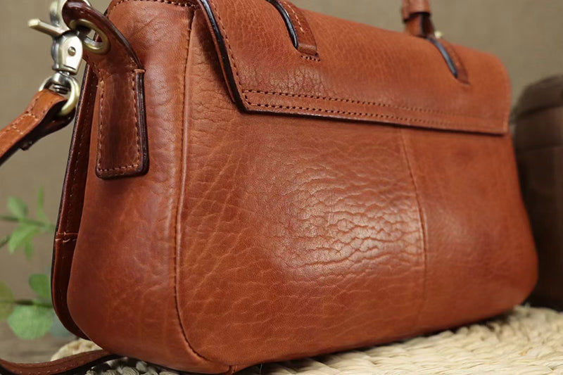 Small Vintage Leather Shoulder Bag