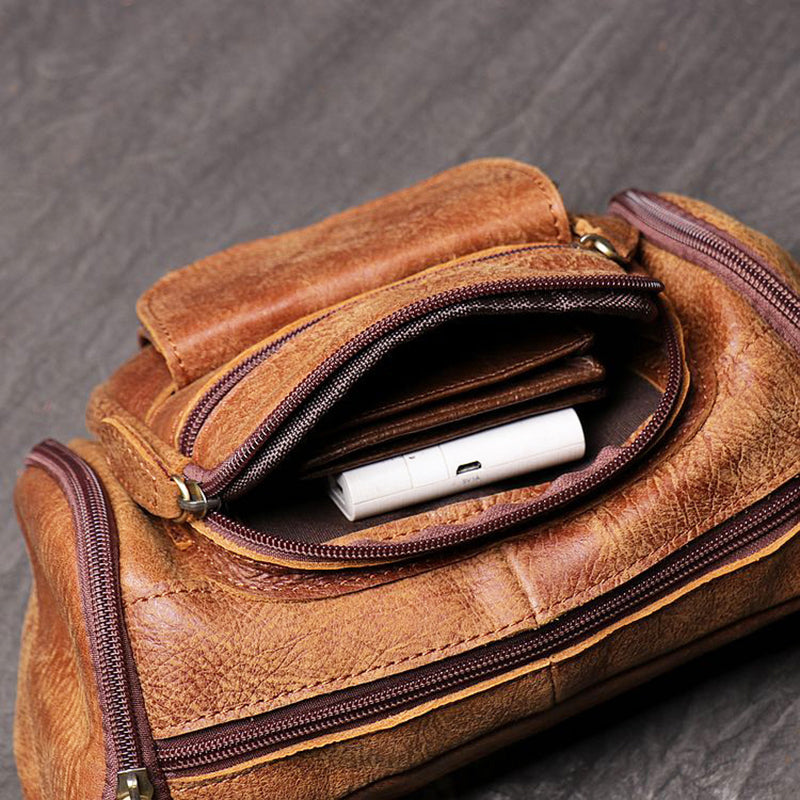 Leather Sling Waist Bag