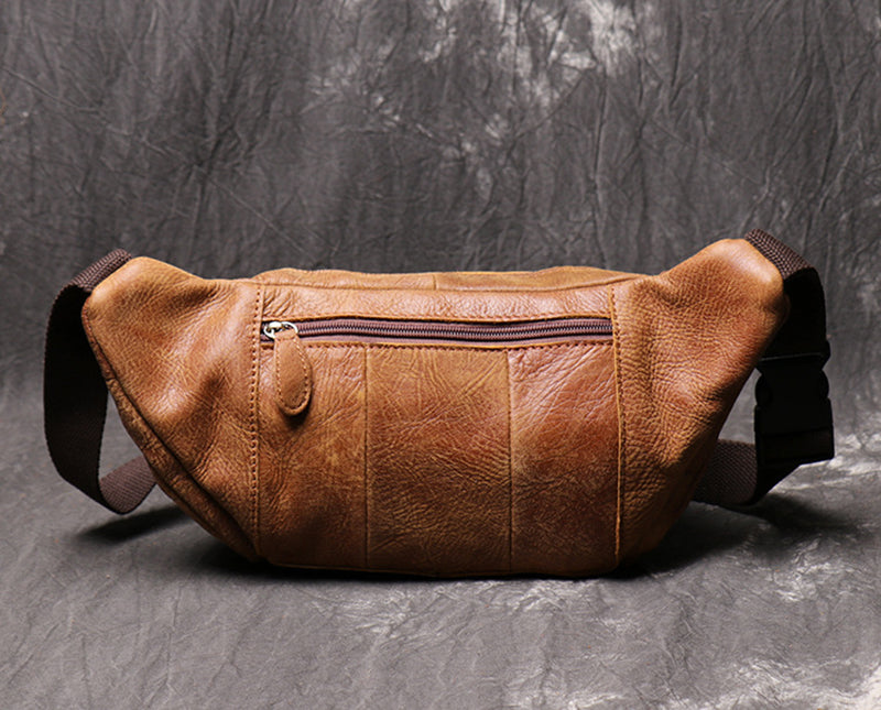 Leather Sling Waist Bag