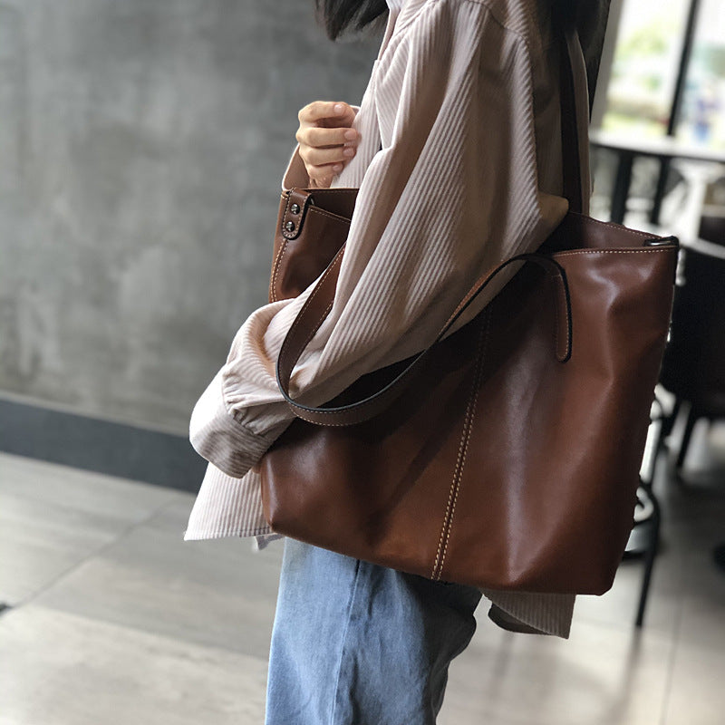 Leather Work and Student Tote