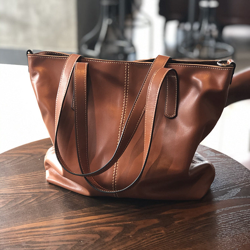 Leather Work and Student Tote
