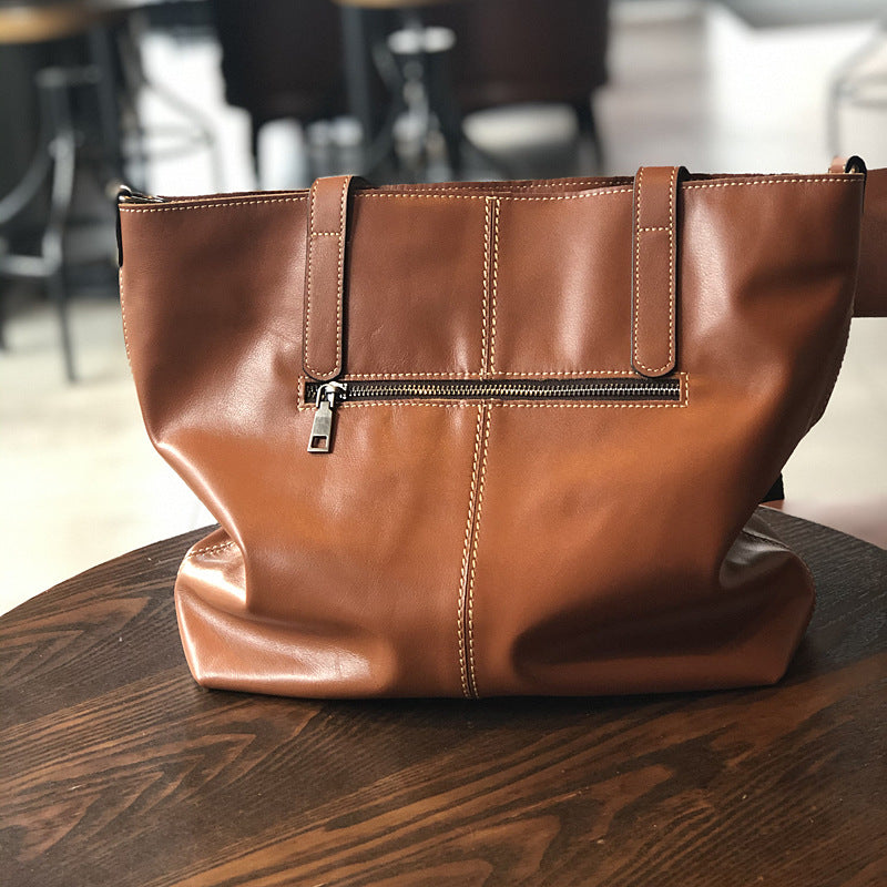 Leather Work and Student Tote