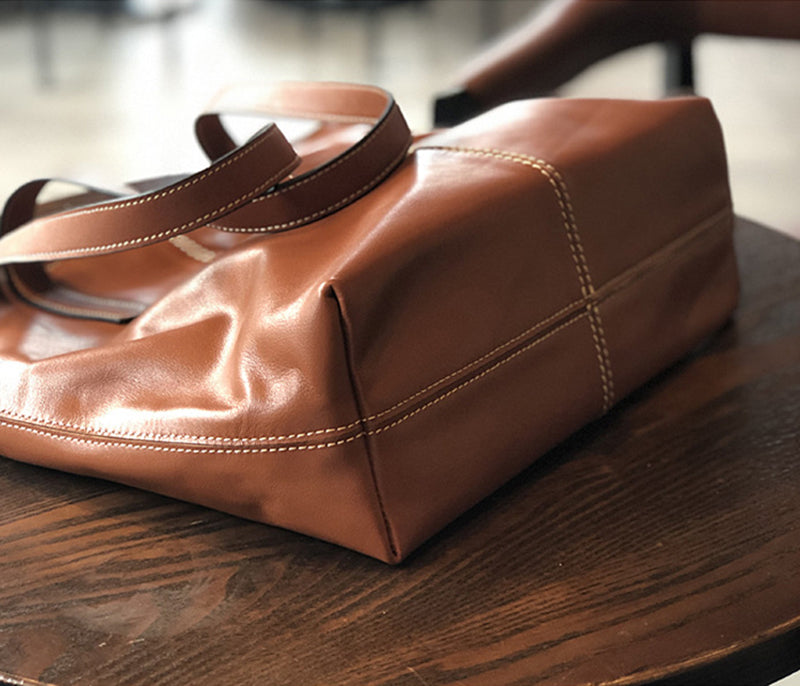 Leather Work and Student Tote