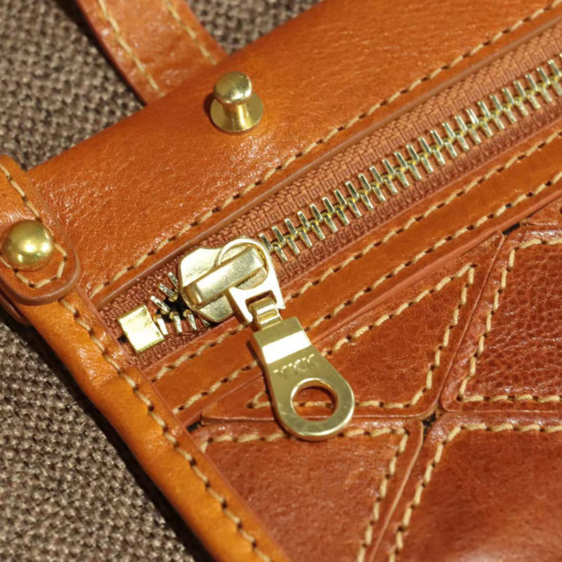 Classic Leather Student Tote